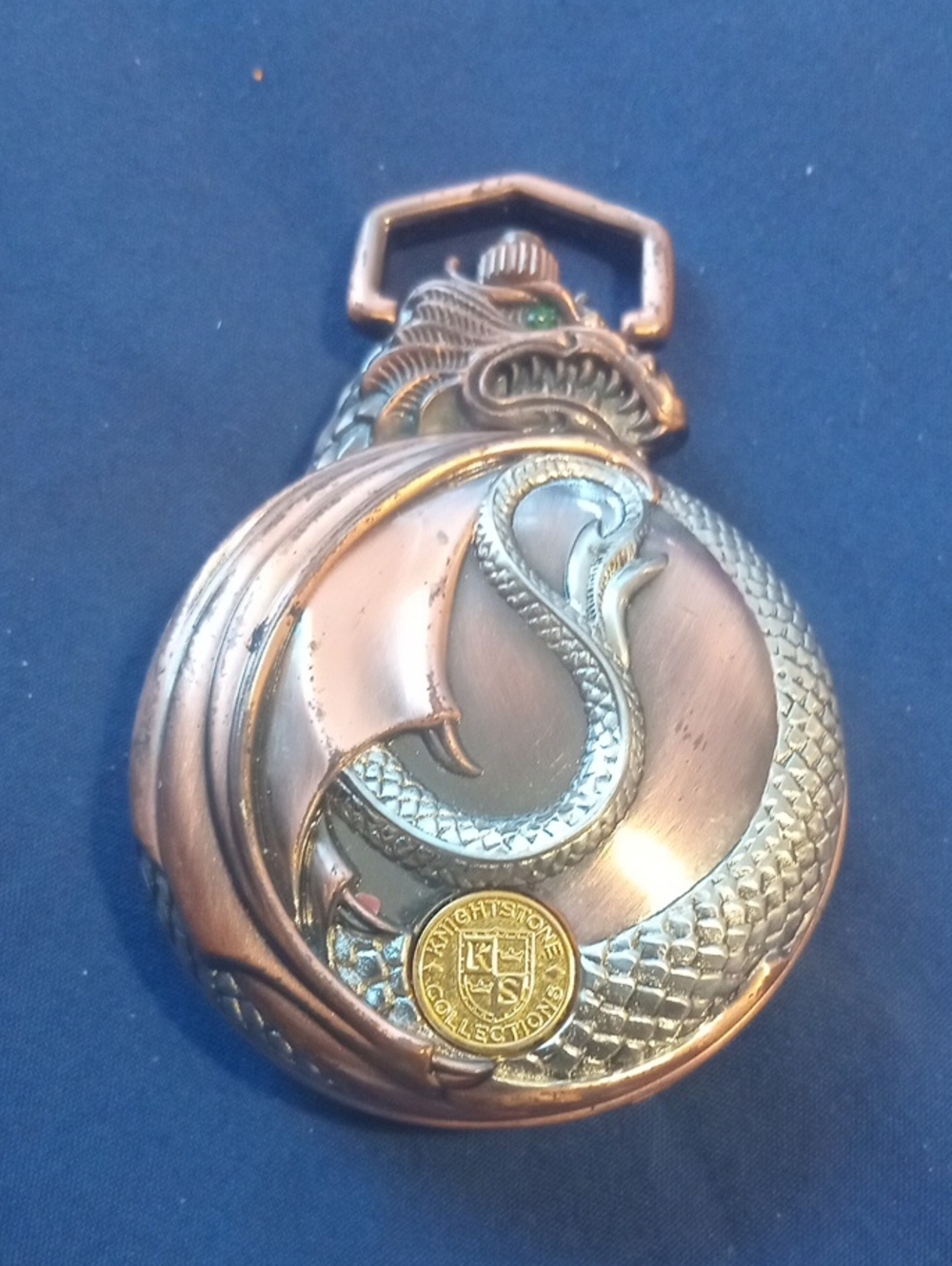 Vintage Boris Vallejo Mistress of Fire Pocket Watch from the Franklin Mint